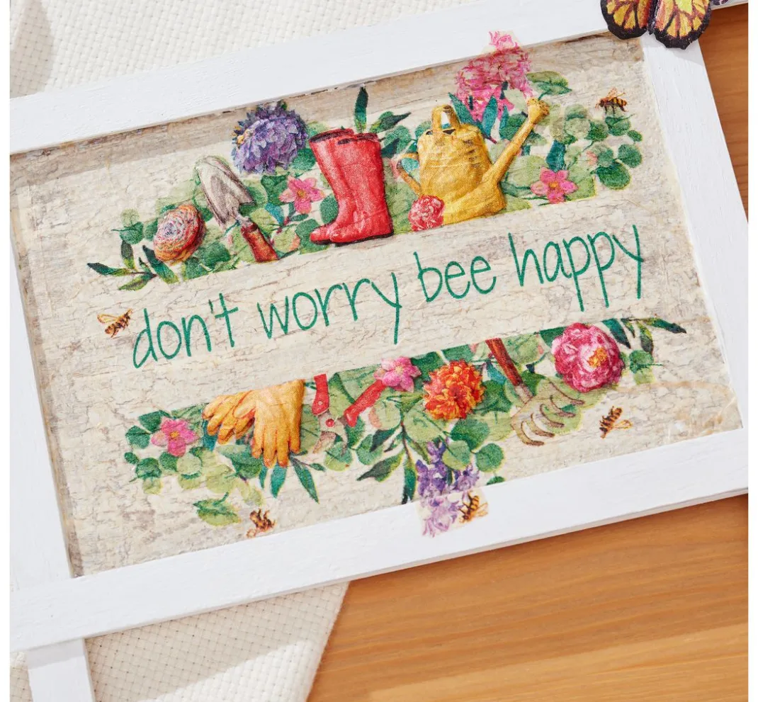 HOME FASHION Sommer|Frühling>Serviette "Be Happy"