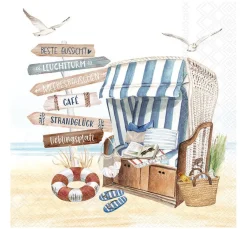 Ambiente Maritim|Serviettentechnik>Serviette "Beach Chair"