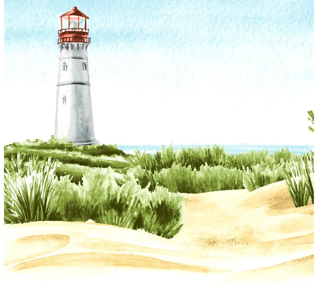 Paper+Design Maritim|Serviettentechnik>Serviette "Beach Lighthouse"
