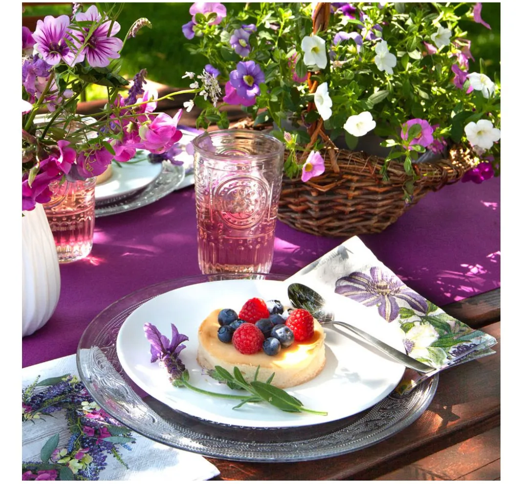 HOME FASHION Sommer|Serviettentechnik>Serviette "Beau Jardin"