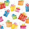 IHR Anlässe|Serviettentechnik>Serviette "Birthday Presents"