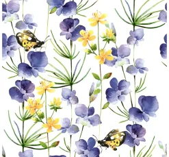 Paper+Design Frühling|Serviettentechnik>Serviette "Blue Blossoms"