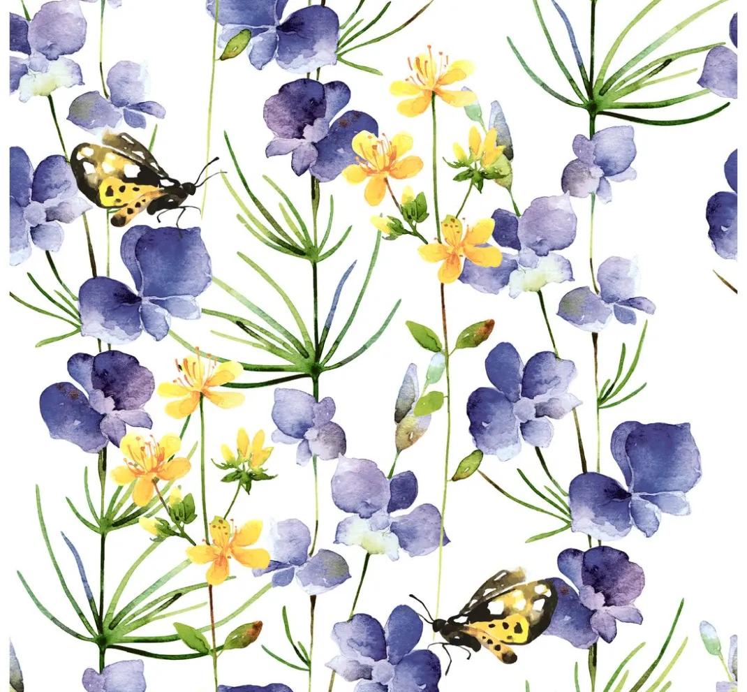 Paper+Design Frühling|Serviettentechnik>Serviette "Blue Blossoms"