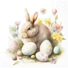 Ambiente Ostern|Serviettentechnik>Serviette "Bunny and Eggs"