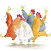 Ambiente Anlässe|Alltäglich>Serviette "Celebrating Chickens"