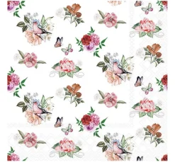Ambiente Sommer|Serviettentechnik>Serviette "Charlotte white"
