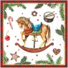Ambiente Weihnachten|Serviettentechnik>Serviette "Classic Rocking Horse"