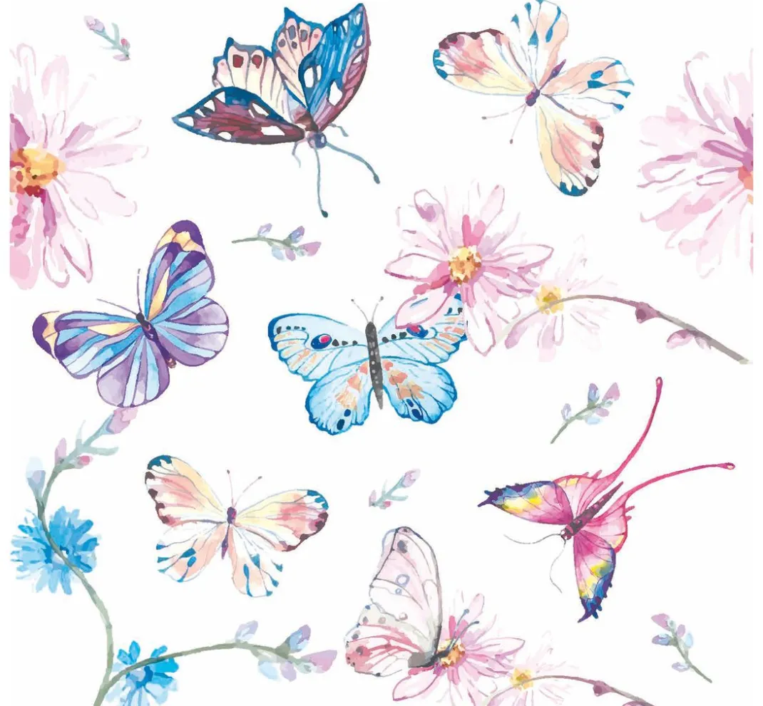 Paper+Design Sommer|Frühling>Serviette "Colorful Butterflies"