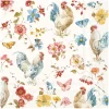 IHR Serviettentechnik|Frühling>Serviette "Country Rooster"
