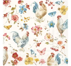IHR Serviettentechnik|Frühling>Serviette "Country Rooster"