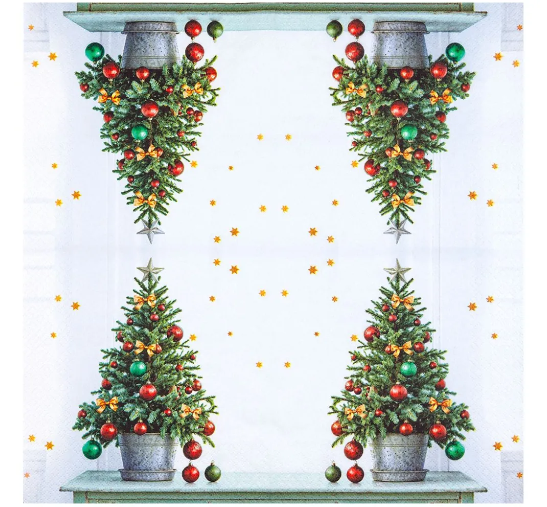 HOME FASHION Weihnachten|Serviettentechnik>Serviette "Cute Tree"