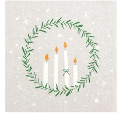 HOME FASHION Weihnachten|Serviettentechnik>Serviette "Delicate Wreath"