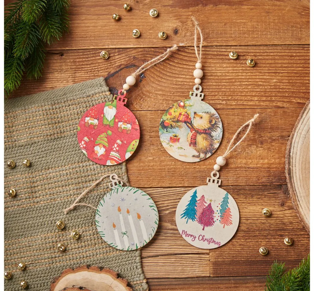 HOME FASHION Weihnachten|Serviettentechnik>Serviette "Delicate Wreath"