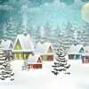 Paper+Design Winter|Serviettentechnik>Serviette "Dorf im Schnee"