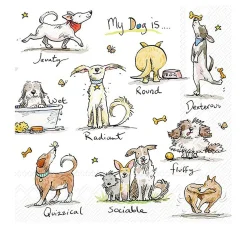 IHR Alltäglich|Serviettentechnik>Serviette "Emotion Dogs"