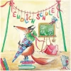 Ambiente Anlässe|Serviettentechnik>Serviette "Endlich Schule"