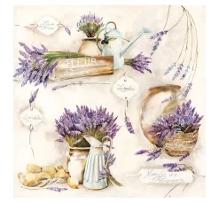 Ambiente Sommer|Serviettentechnik>Serviette "Fleur de Provence"