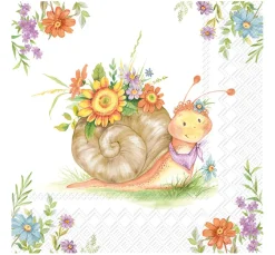 IHR Serviettentechnik|Frühling>Serviette "Flower Hanni"