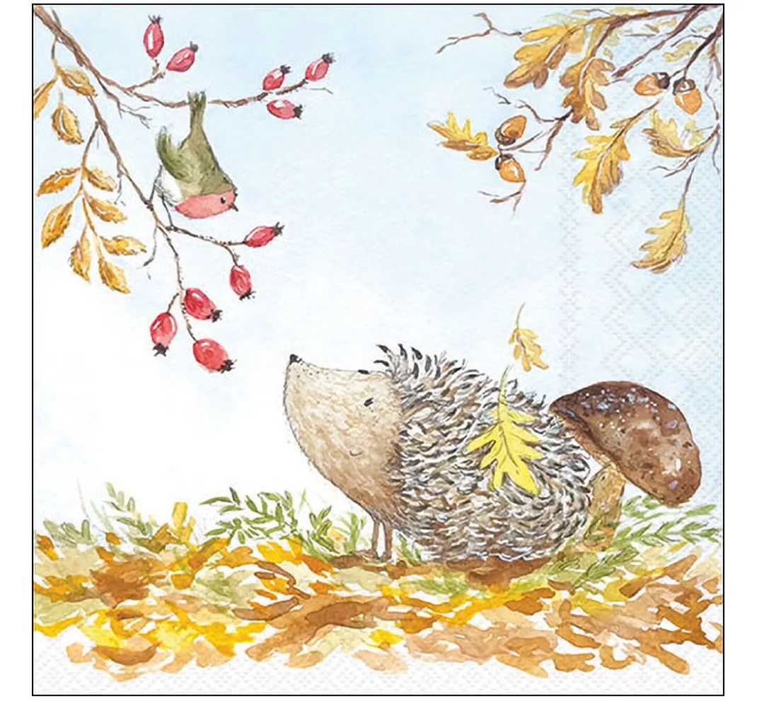 Ambiente Herbst|Serviettentechnik>Serviette "Forest friends"