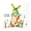 IHR Ostern|Frühling>Serviette "Gartenwichtel Pascal"