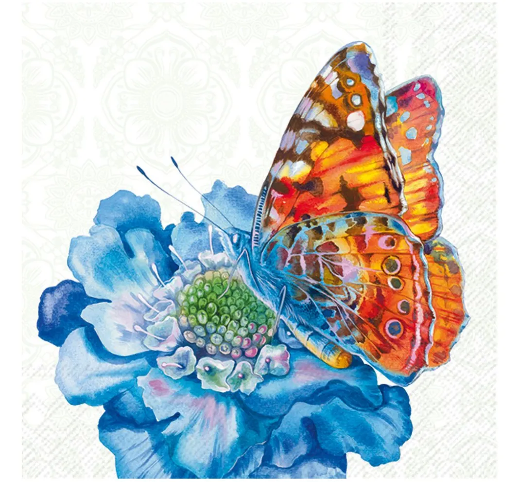 IHR Sommer|Serviettentechnik>Serviette "Graceful Butterfly"