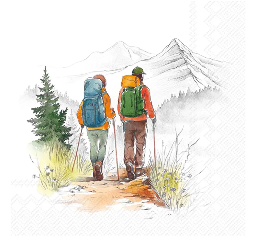IHR Serviettentechnik|Sommer>Serviette "Hiking"