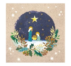 HOME FASHION Weihnachten|Serviettentechnik>Serviette "Holy Christmas"