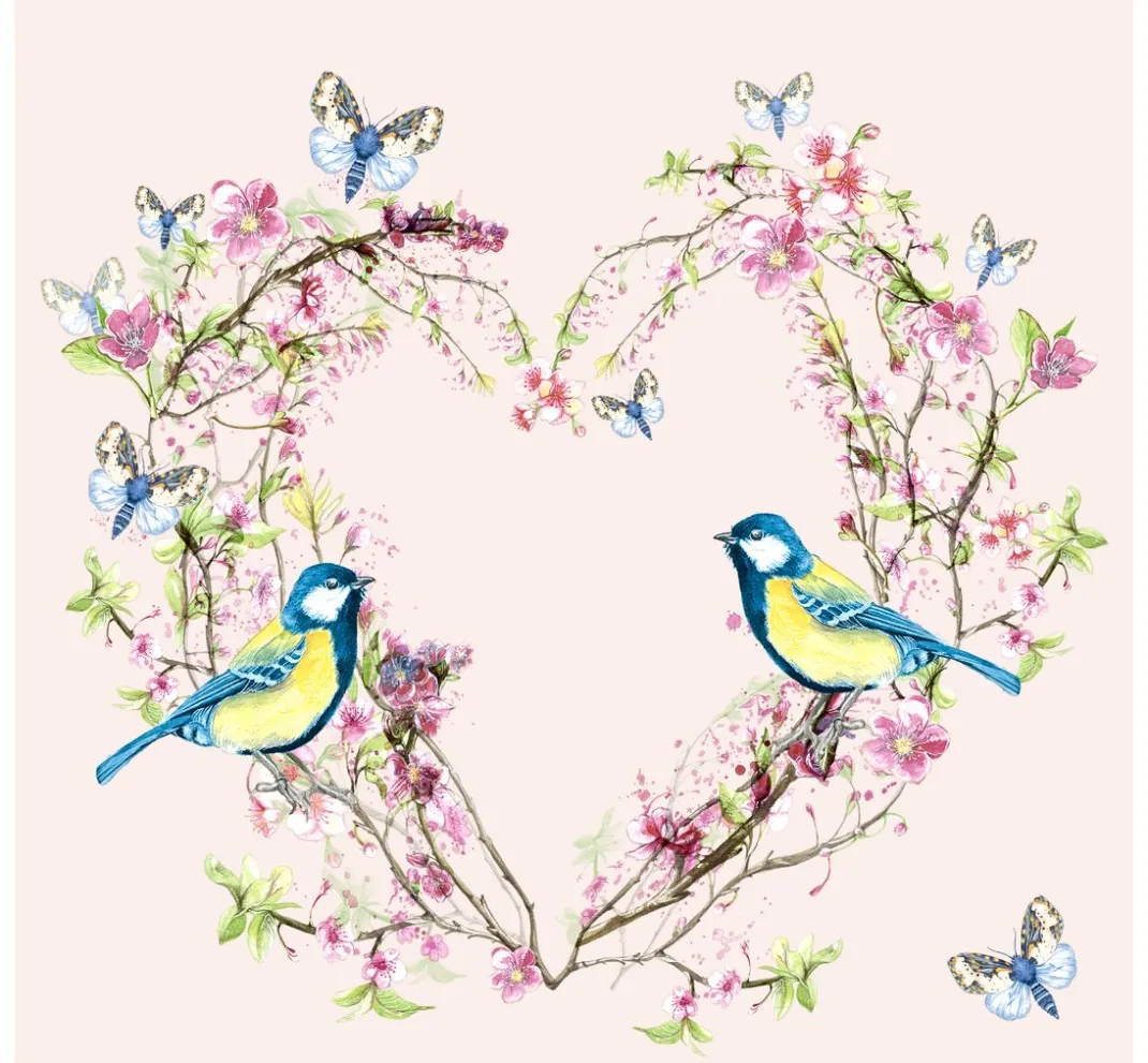 Paper+Design Frühling|Serviettentechnik>Serviette "In Love"