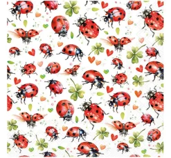 Ambiente Serviettentechnik|Alltäglich>Serviette "Ladybug Flight"