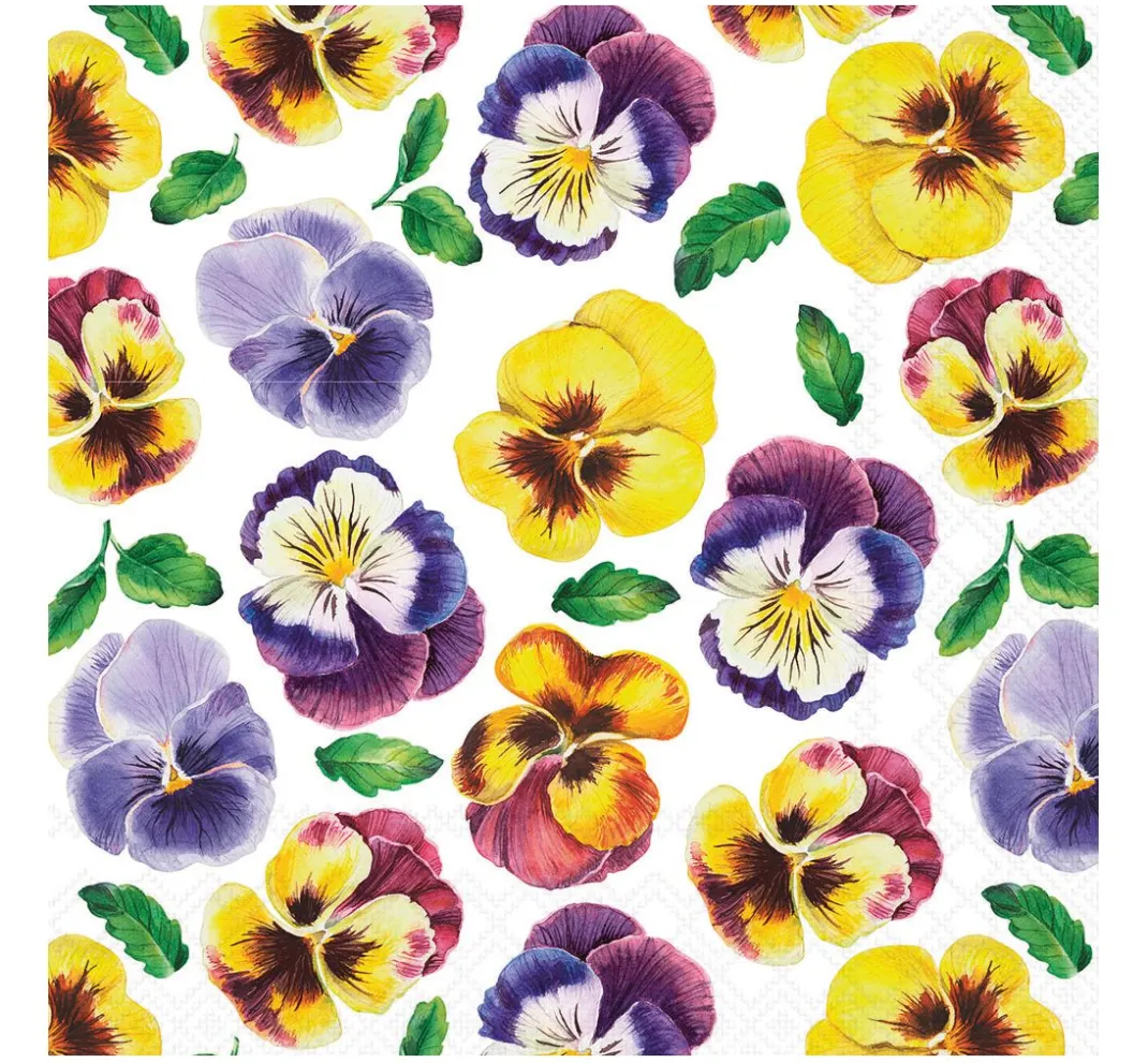 Ambiente Frühling|Serviettentechnik>Serviette "Lots of Pansies"