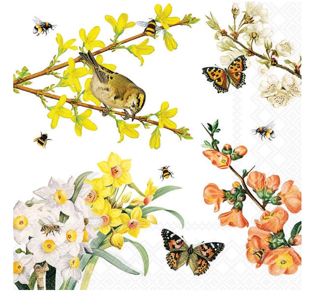 Ambiente Frühling|Serviettentechnik>Serviette "Lovely Springtime"