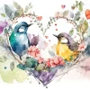 Ambiente Frühling|Serviettentechnik>Serviette "Loving Birds"