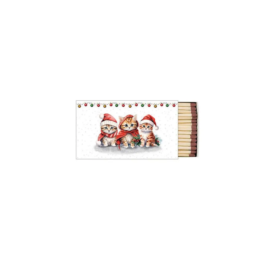 Ambiente Weihnachten|Serviettentechnik>Serviette "Lustige Weihnachtskätzchen"