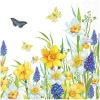 Ambiente Frühling|Serviettentechnik>Serviette "Narcis and Muscari"