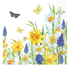 Ambiente Frühling|Serviettentechnik>Serviette "Narcis and Muscari"
