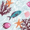 Paper+Design Maritim|Sommer>Serviette "Ocean Safari"