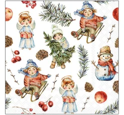 Ambiente Winter|Serviettentechnik>Serviette "Playing Outside"