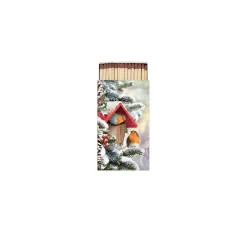 Ambiente Winter|Weihnachten>Serviette "Rotkehlchen Winterhaus"