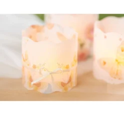 HOME FASHION Frühling|Serviettentechnik>Serviette "Schöne Schmetterlinge", rose