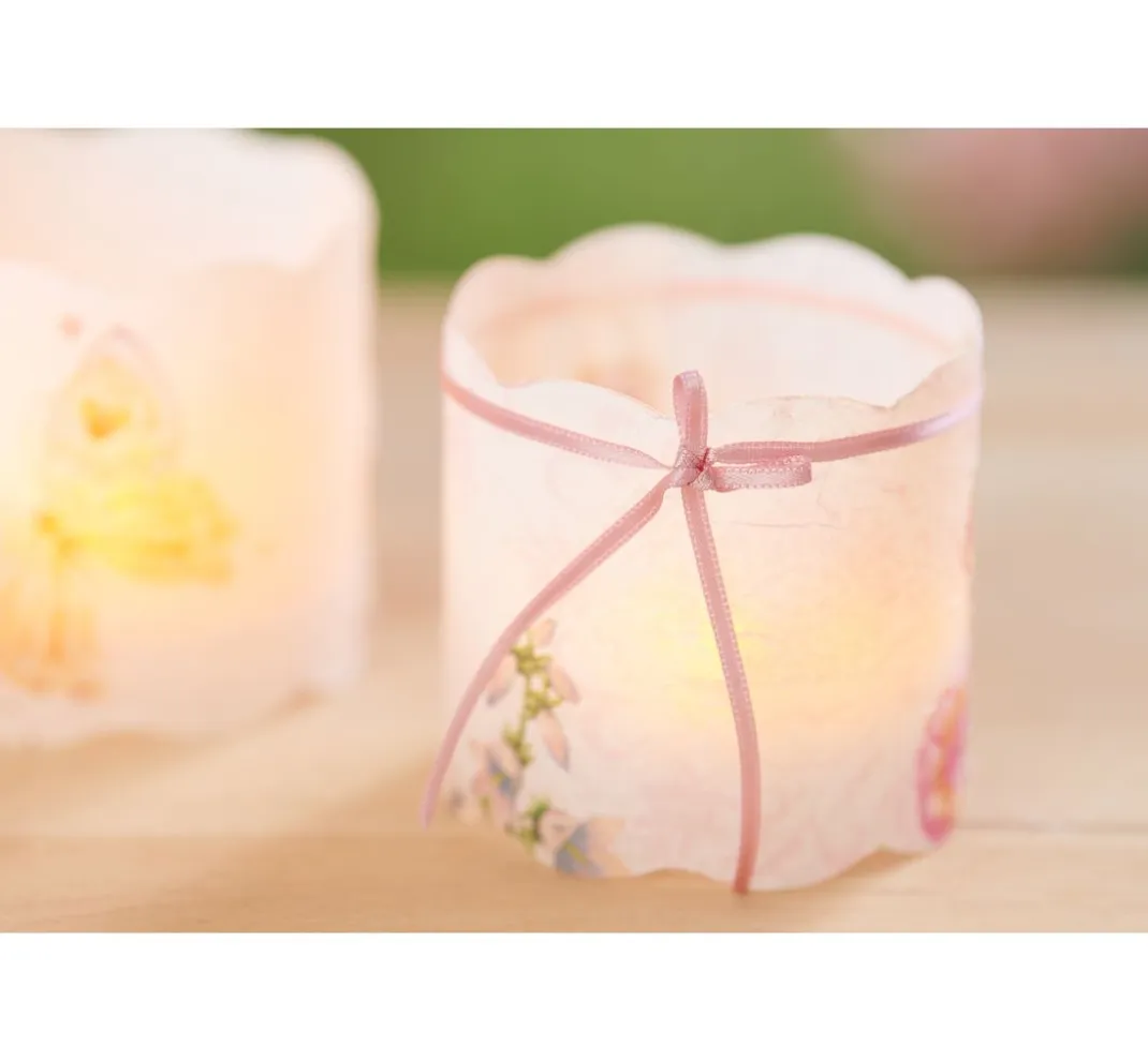 HOME FASHION Frühling|Serviettentechnik>Serviette "Schöne Schmetterlinge", rose