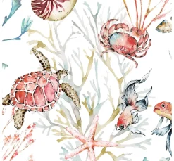 Ambiente Maritim|Serviettentechnik>Serviette "Sea Animals"