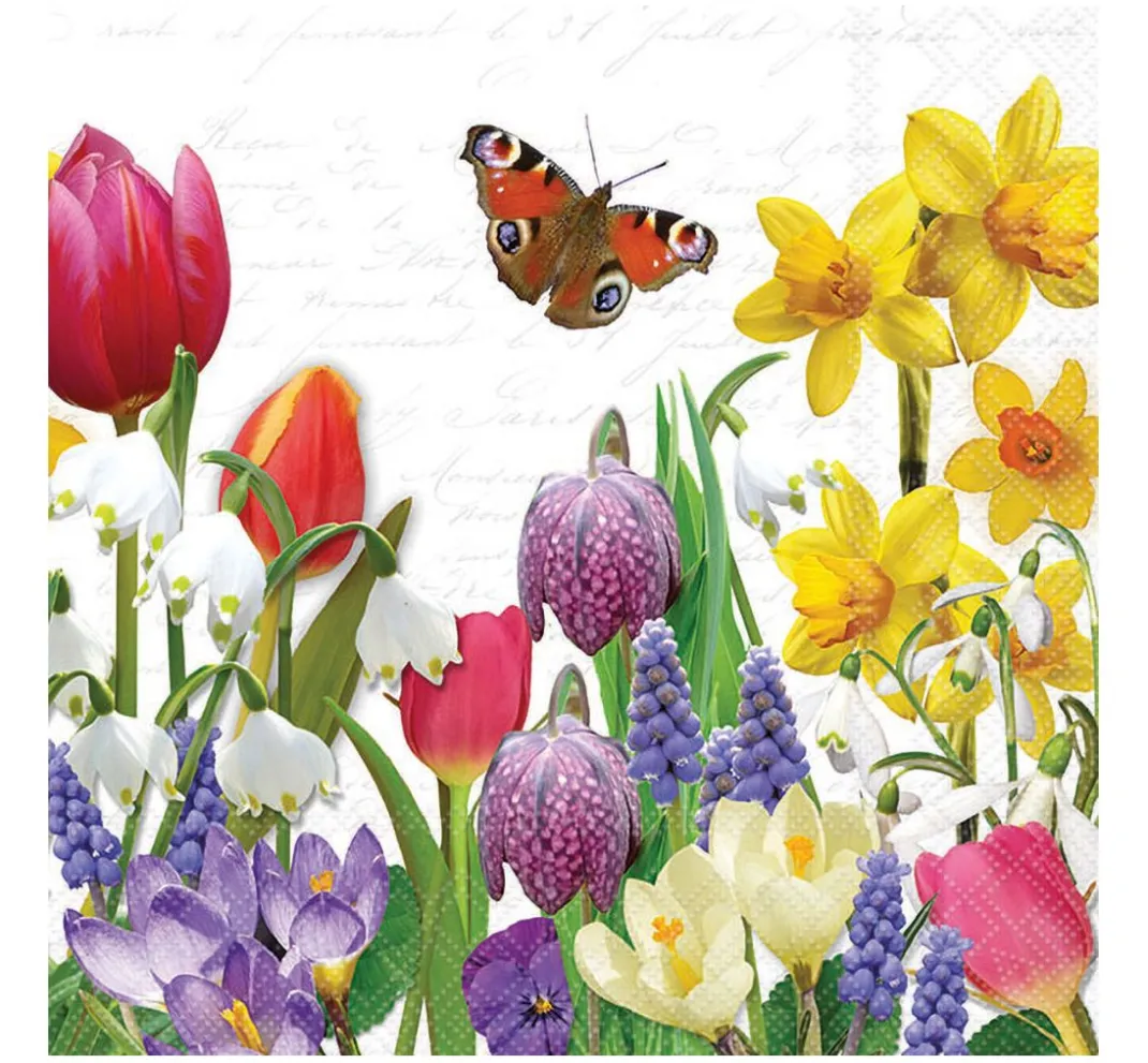Ambiente Frühling|Serviettentechnik>Serviette "Spring Feeling"