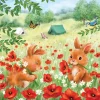 Ambiente Sommer|Serviettentechnik>Serviette "Summer Camp"