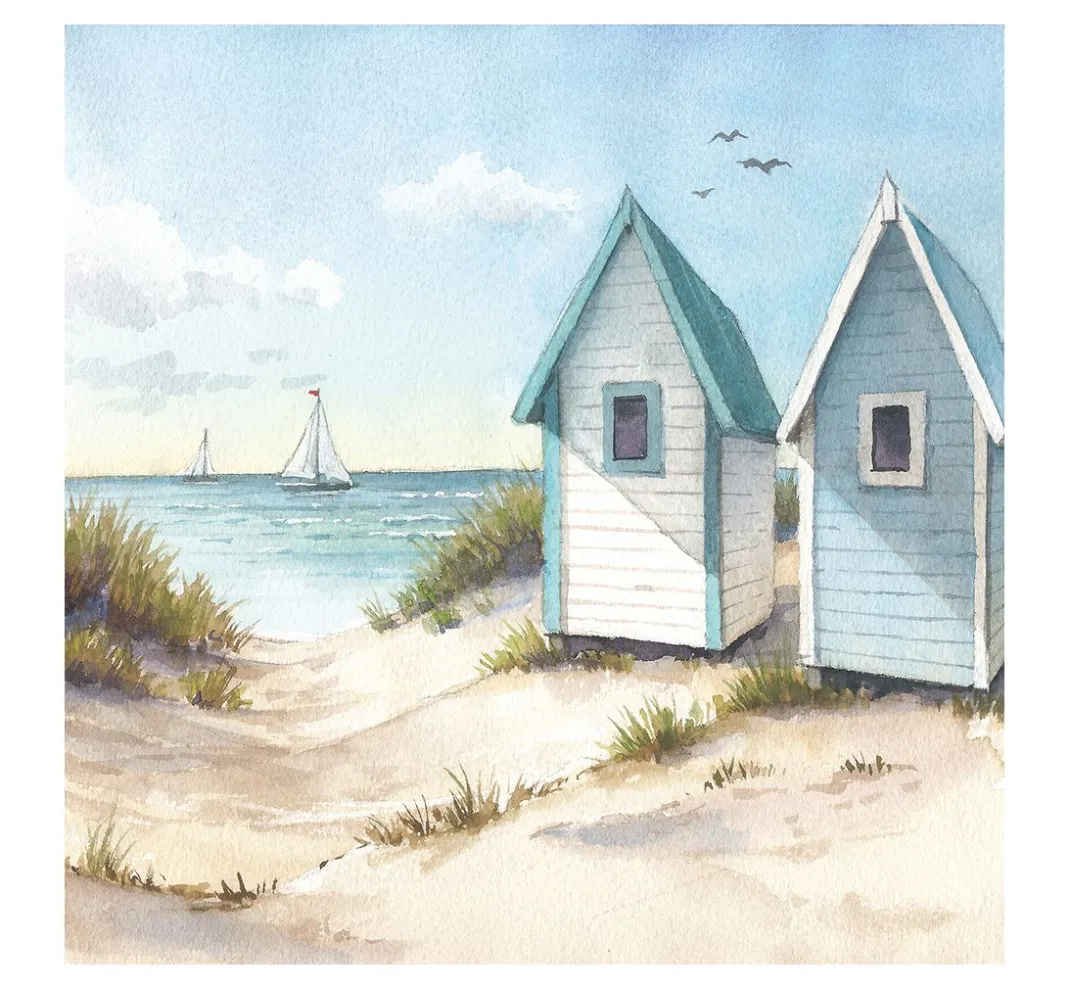 Ambiente Maritim|Serviettentechnik>Serviette "Sunny Beach"