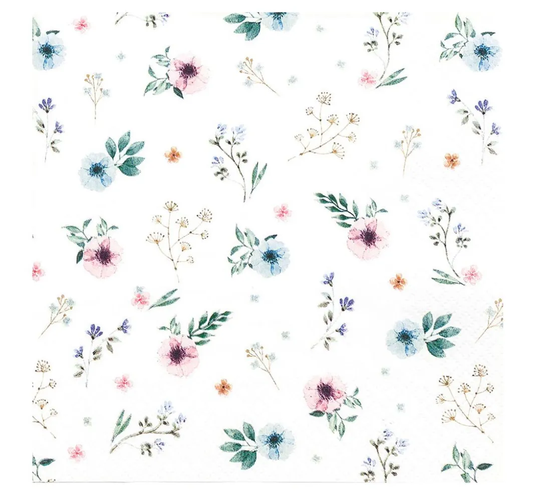 HOME FASHION Frühling|Serviettentechnik>Serviette "Sweet Flowers"