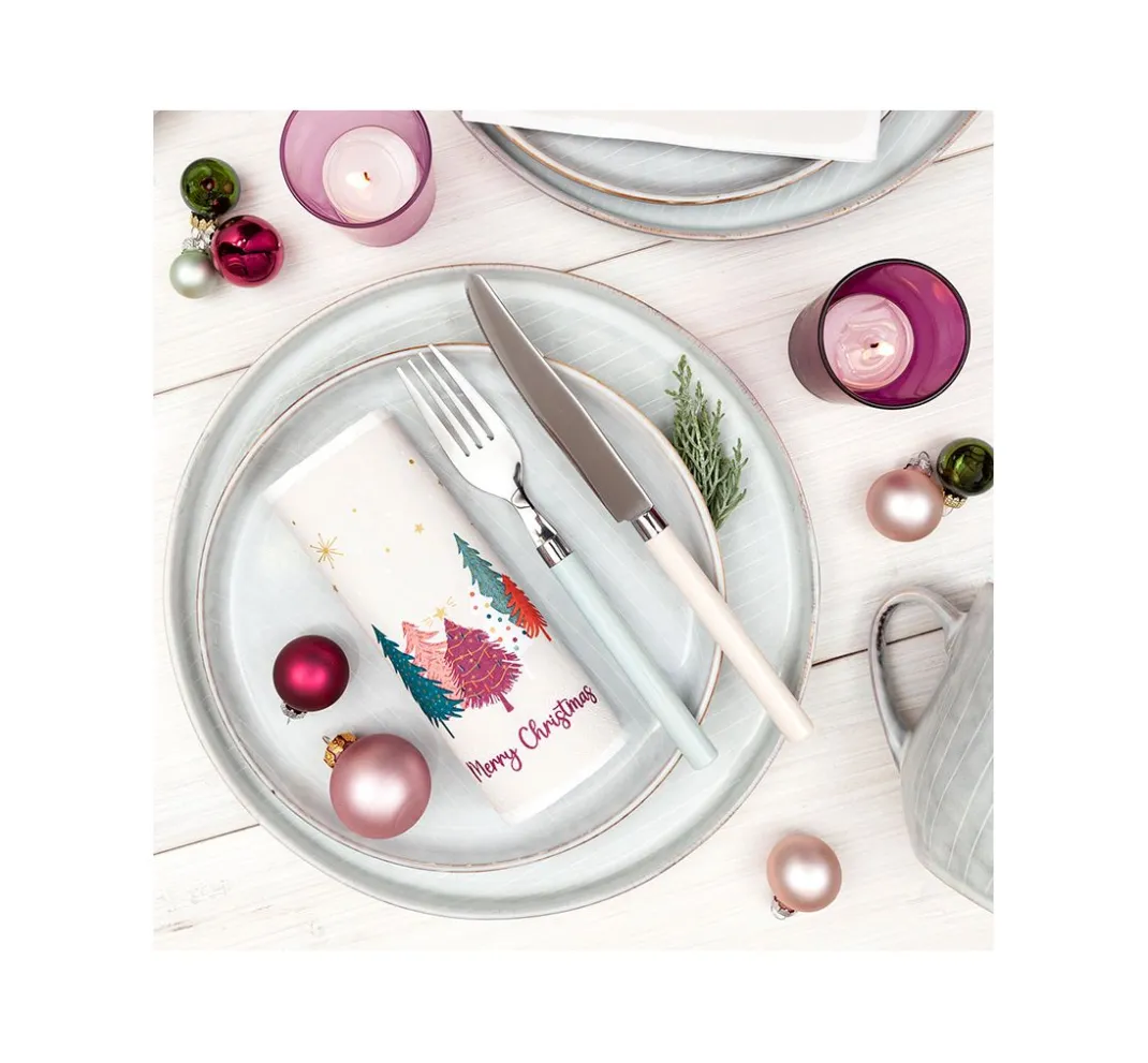 HOME FASHION Weihnachten|Serviettentechnik>Serviette "Sweet Xmas Trees"