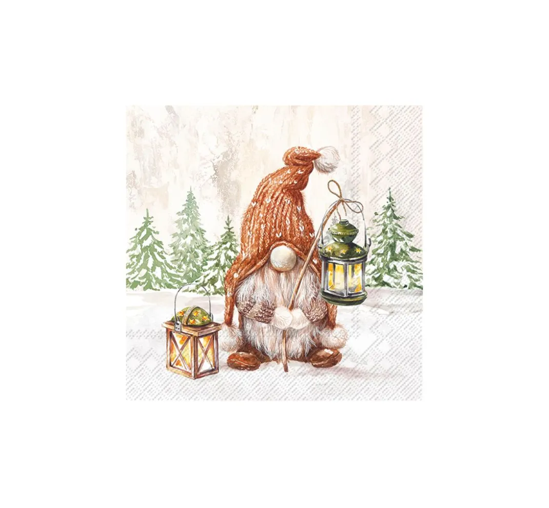 IHR Winter|Weihnachten>Serviette "Wichtel Fiete"