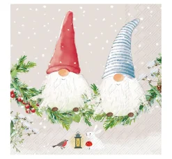 IHR Weihnachten|Serviettentechnik>Serviette "Wichtelfreunde"