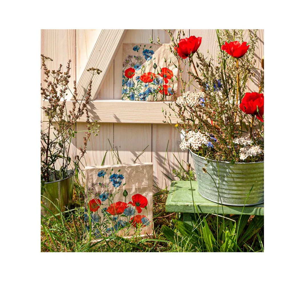HOME FASHION Sommer|Frühling>Serviette "Wild Poppies"