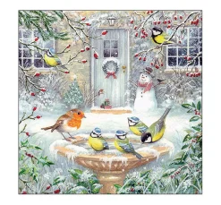 Ambiente Weihnachten|Serviettentechnik>Serviette "Winterszene"